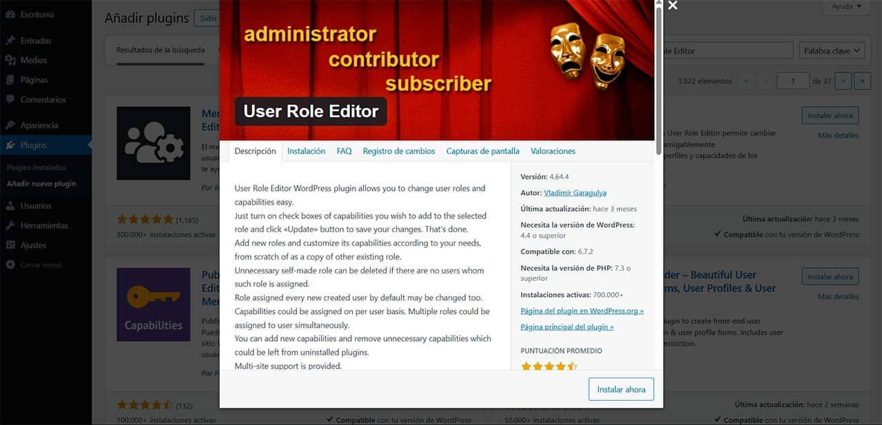 user rol editor
