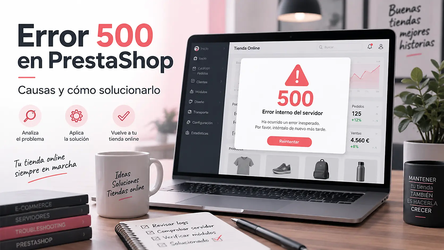 Error 500 en PrestaShop: causas y cómo solucionarlo paso a paso